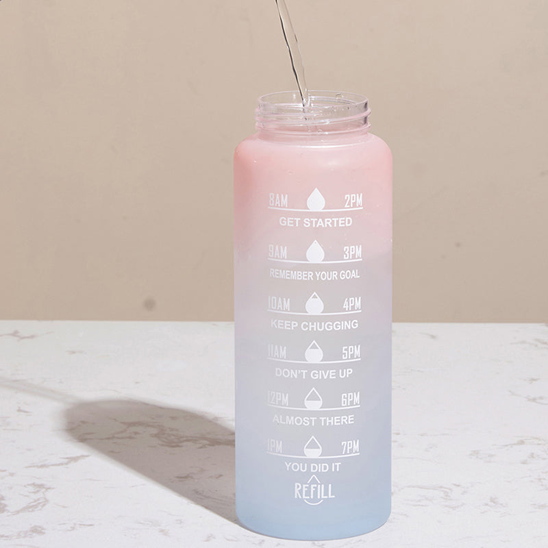 Bouteille d'eau Motivante avec Paille 8