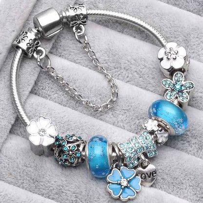 Bracelet Femme à Breloques Floral 2