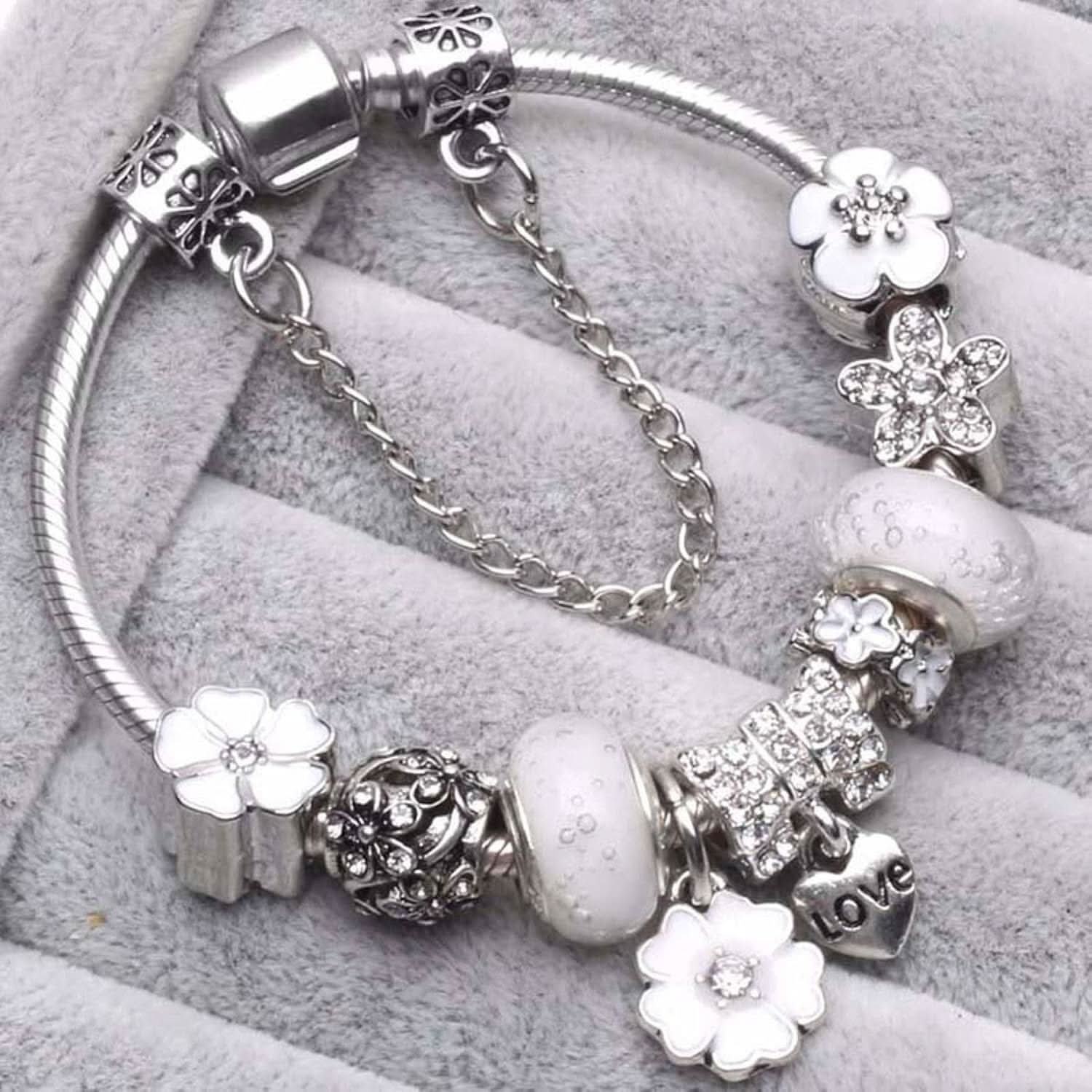 Bracelet Femme à Breloques Floral 5