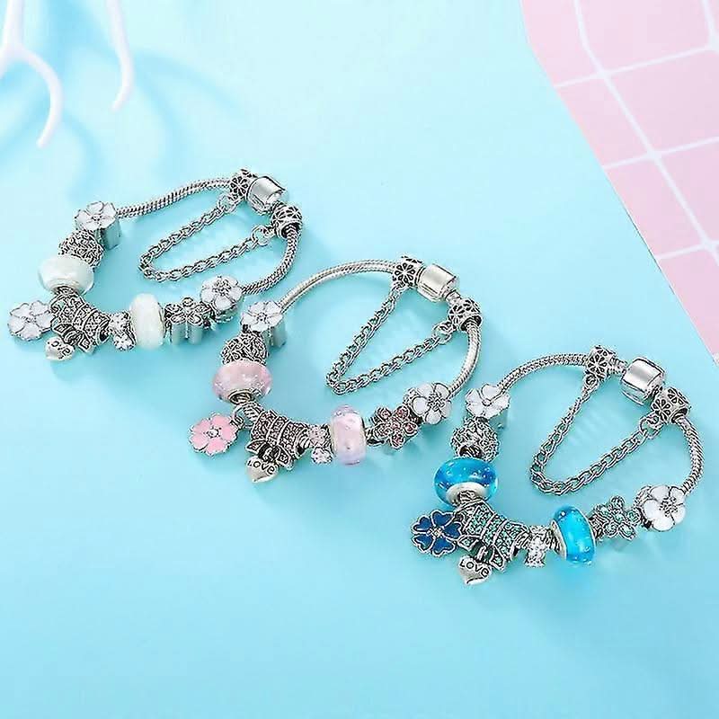 Bracelet Femme à Breloques Floral 7