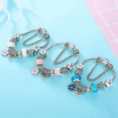 Bracelet Femme à Breloques Floral 7