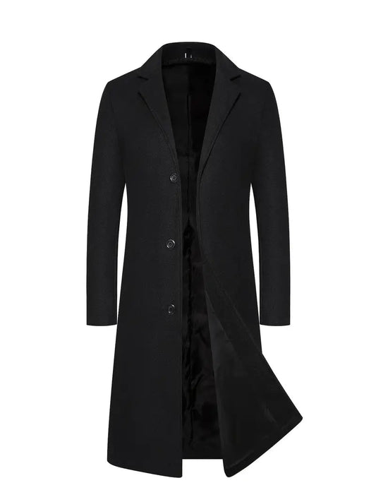 Manteau Homme Élégant Longueur Moderne - Foivo
