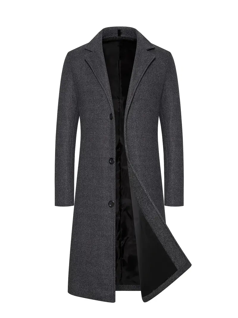 Manteau Homme Élégant Longueur Moderne