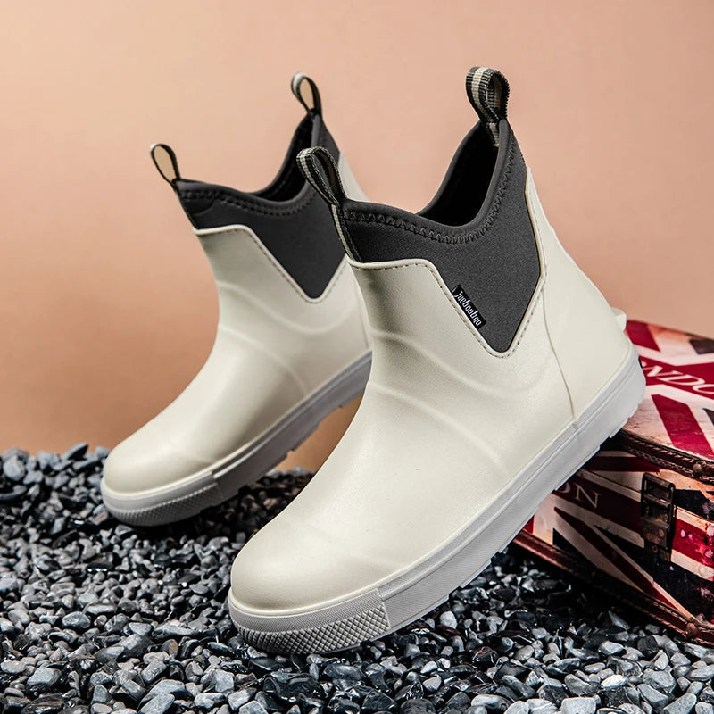 Bottes de Pluie Légères Étanches pour Femme