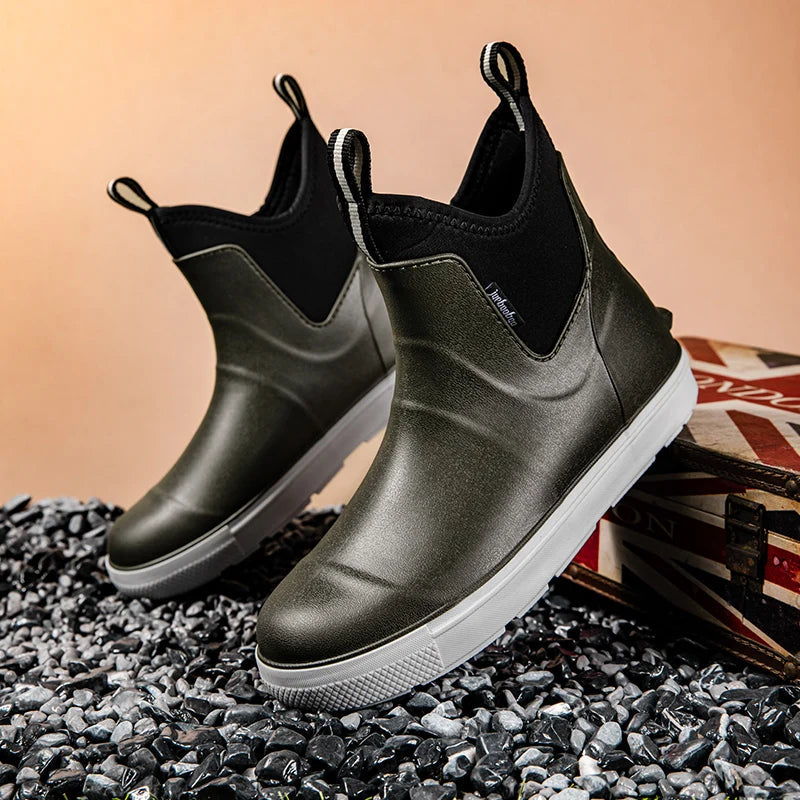 Bottes de Pluie Légères Étanches pour Femme