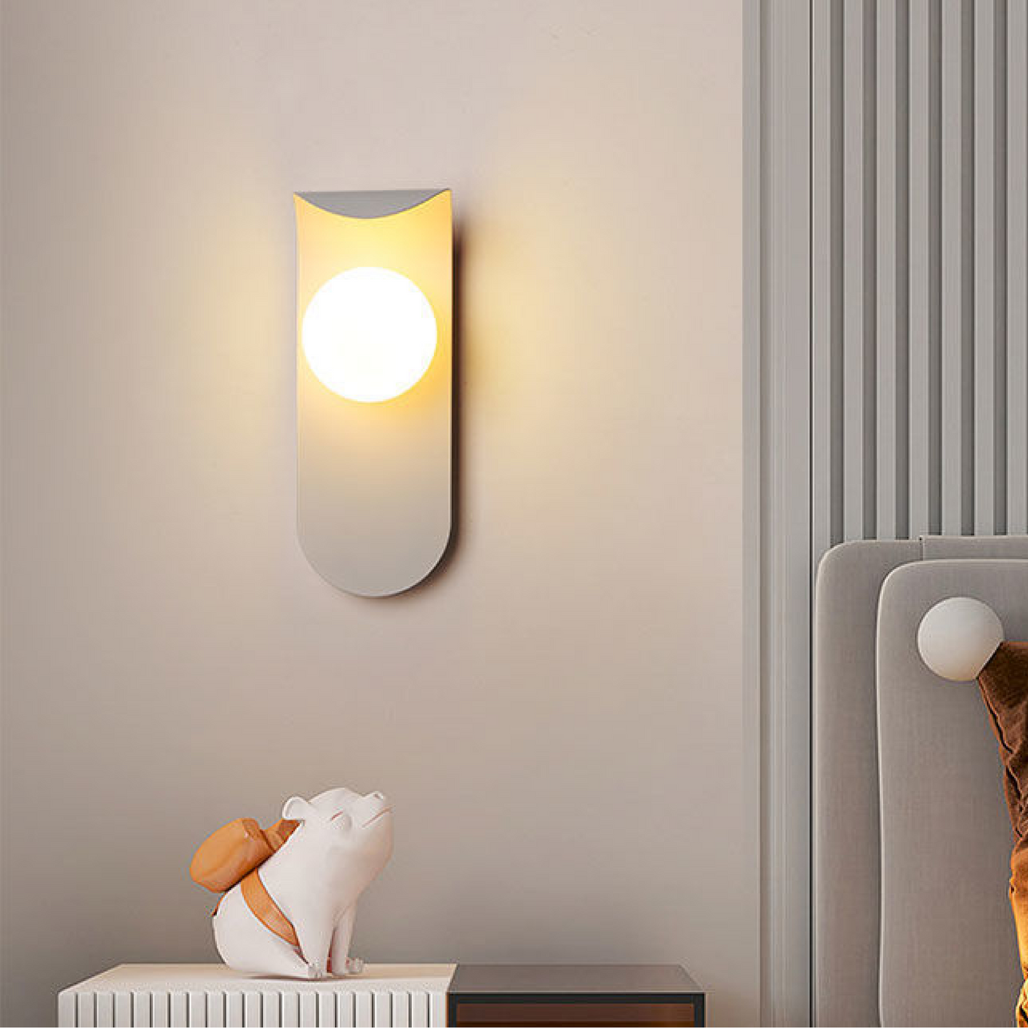 Lampe Murale Bois Naturel Élégante