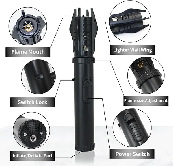 Briquet Multifonction avec Flamme Réglable 5