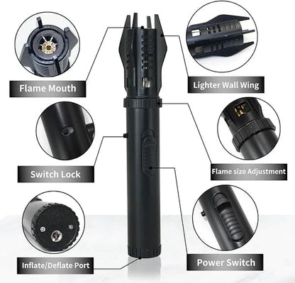 Briquet Multifonction avec Flamme Réglable 5