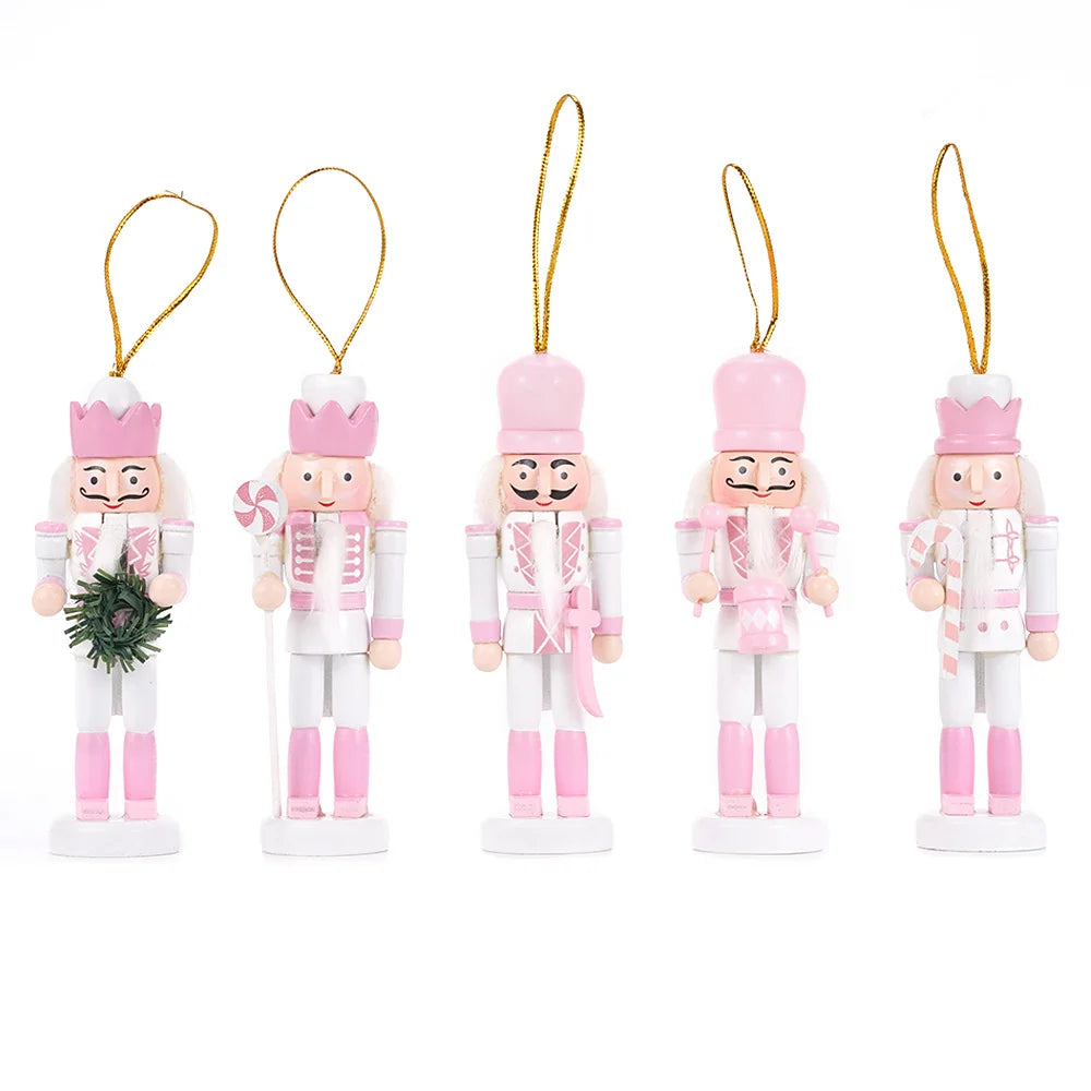 Marionnettes de Noël en Bois Peint | Déco Charmante pour la Maison - Foivo