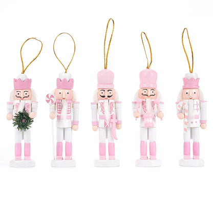 Marionnettes de Noël en Bois Peint | Déco Charmante pour la Maison - Foivo