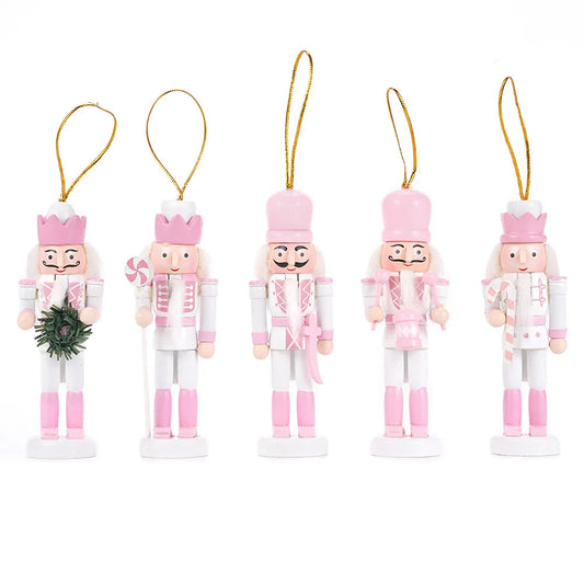 Marionnettes de Noël en Bois Peint | Déco Charmante pour la Maison - Foivo