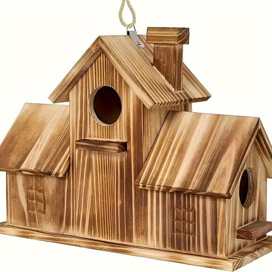 Maison d'oiseau en Bois Multi-niches pour Jardin - BlxckFR