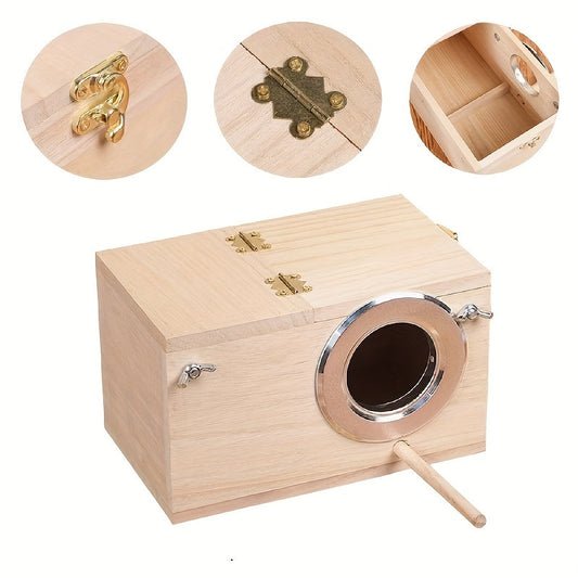Nid en Bois pour Oiseaux Élevage Cage Animal - BlxckFR