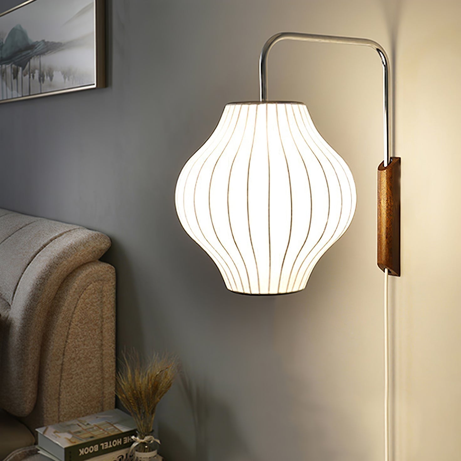 Lampe Murale Élégante en Bois et Métal Rétro - Foivo