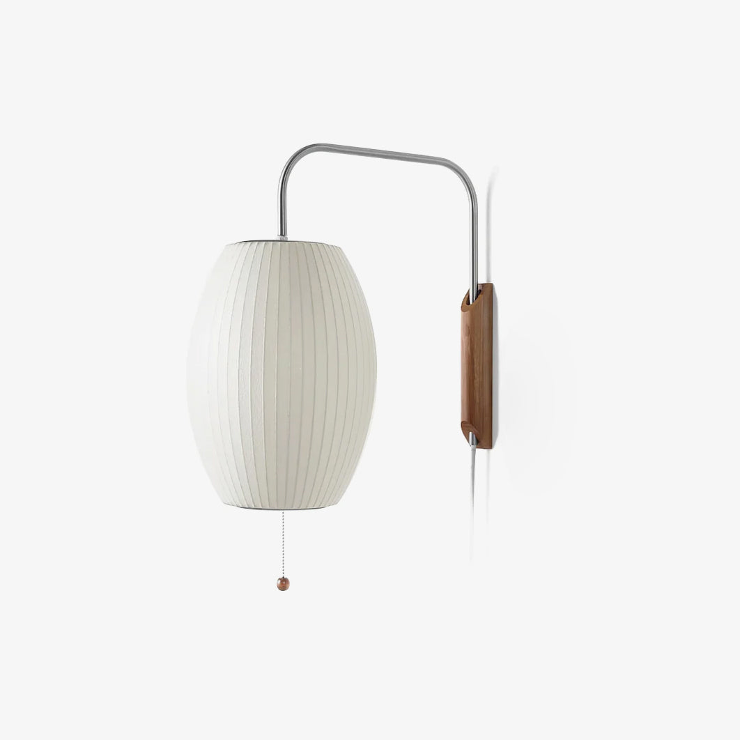 Lampe Murale Élégante en Bois et Métal Rétro