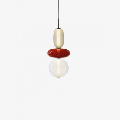 Lampe Suspendue Verre Transparent – Luminaire LED Élégant Coloré