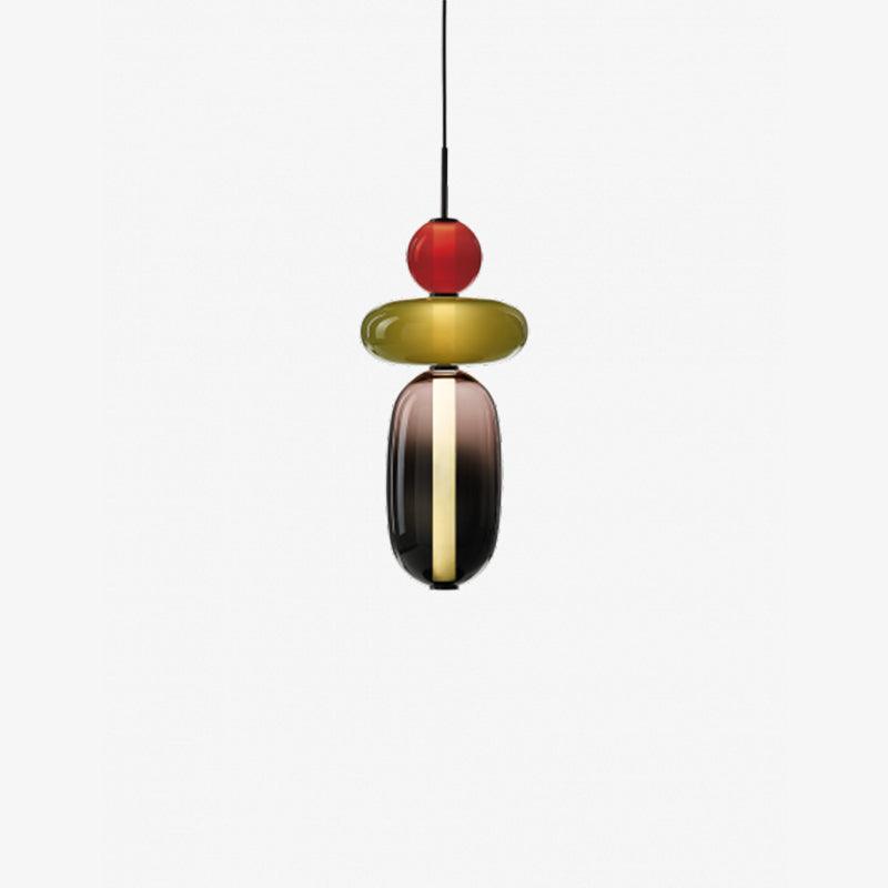 Lampe LED Suspendue en Verre Transparent