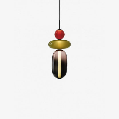 Lampe LED Suspendue en Verre Transparent