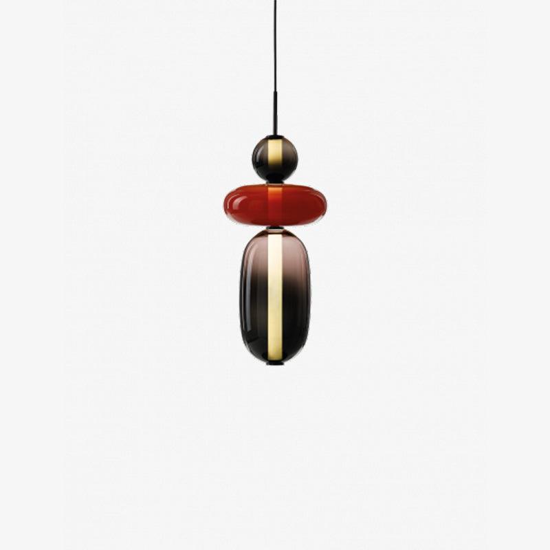 Lampe LED Suspendue en Verre Transparent