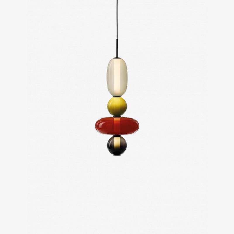 Lampe LED Suspendue en Verre Transparent
