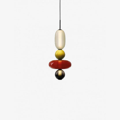 Lampe LED Suspendue en Verre Transparent