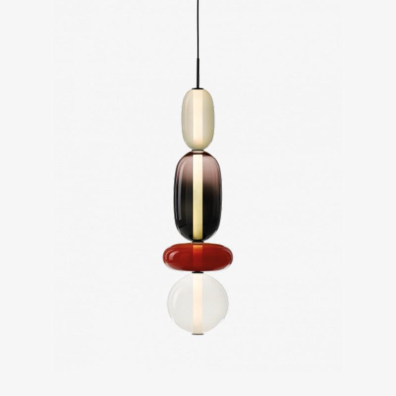 Lampe LED Suspendue en Verre Transparent