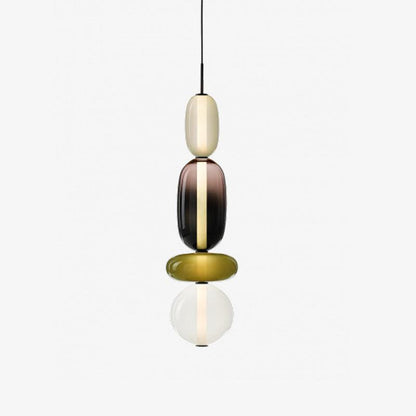 Lampe LED Suspendue en Verre Transparent