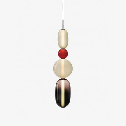 Lampe LED Suspendue en Verre Transparent