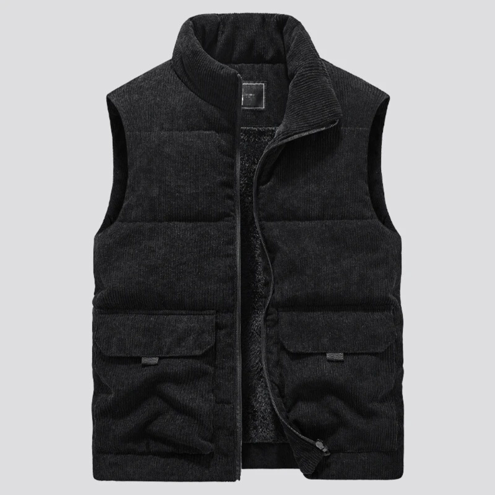 Gilet douillet en velours épais élégant - BlxckFR