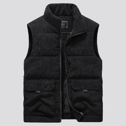 Gilet douillet en velours épais élégant - BlxckFR