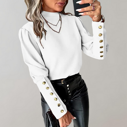 Blouse Féminine Manches Bouffantes