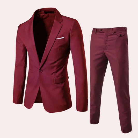 Costume Homme Été Taille Slim Chic - Foivo