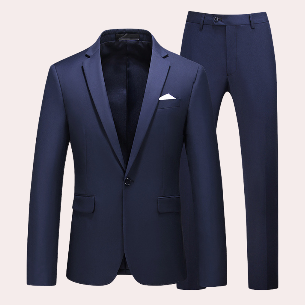 Costume 2 Pièces Élégant pour Homme | Chic et Polyvalent Été