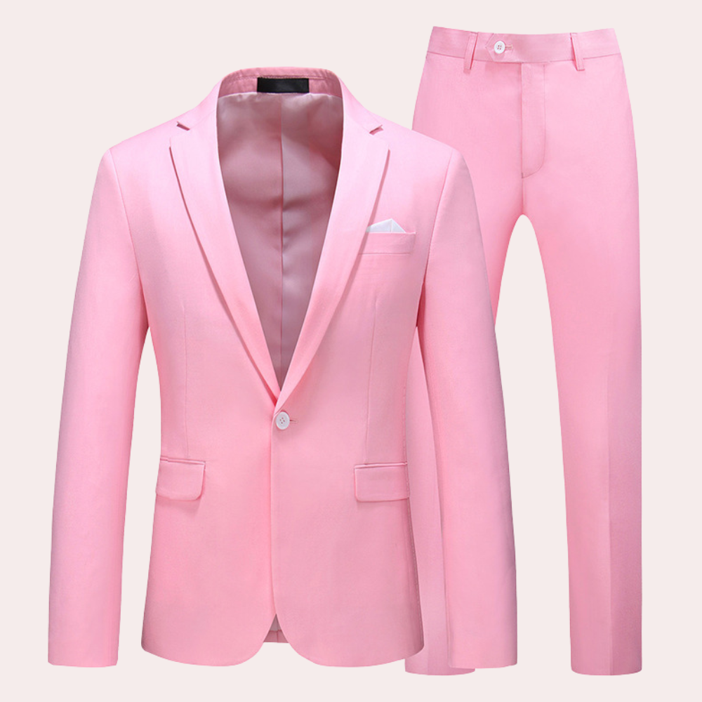 Costume 2 Pièces Élégant pour Homme | Chic et Polyvalent Été