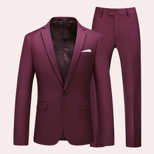 Costume 2 Pièces Élégant pour Homme | Chic et Polyvalent Été - Foivo