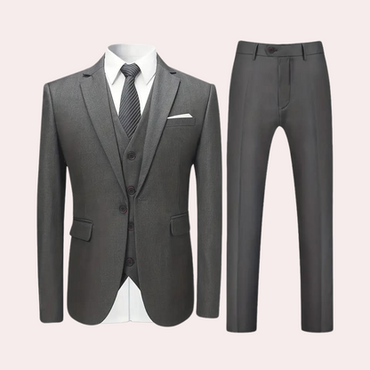 Costume Homme Élégant 3 Pièces Polyvalent
