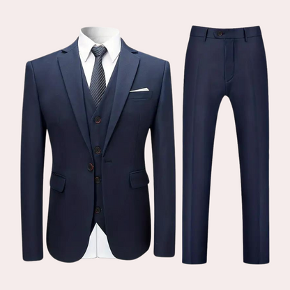 Costume Homme Élégant 3 Pièces Polyvalent - Foivo