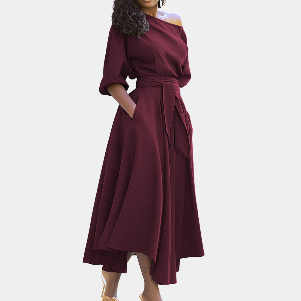 Robe Longue Féminine Chic pour Femmes - Foivo