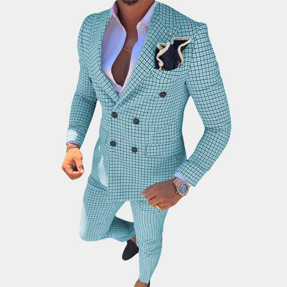 Costume Élégant Polyvalent en Tissu Luxe