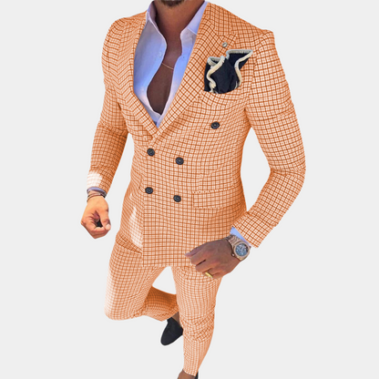 Costume Élégant Polyvalent en Tissu Luxe