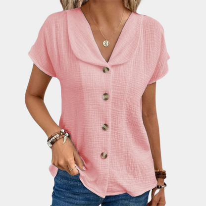 Blouse Féminine Chic en Soie Douce