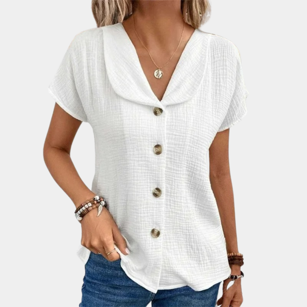 Blouse Féminine Chic en Soie Douce