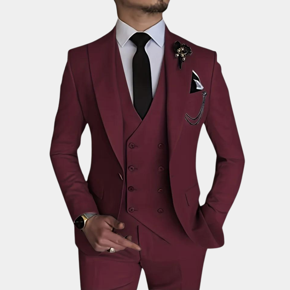 Costume 3 Pièces Chic pour Hommes | Tenue de Mariage Classique