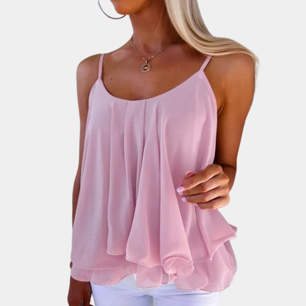 Débardeur Élégant en Chiffon | Léger et Chic pour l'Été