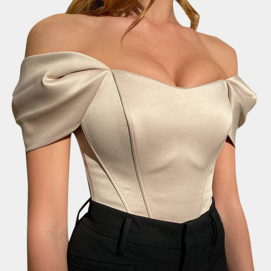 Top Décolleté Coton Doux et Féminin - Foivo