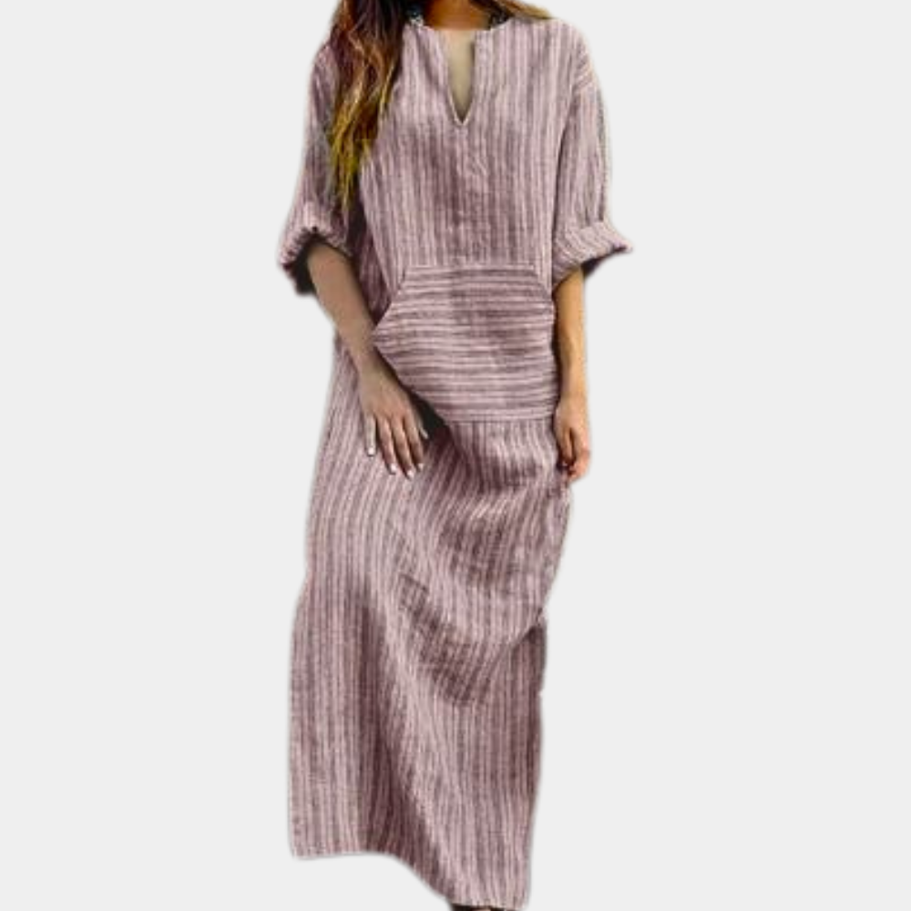 Robe Été Légère à Rayures | Chic et Décontractée pour Plage