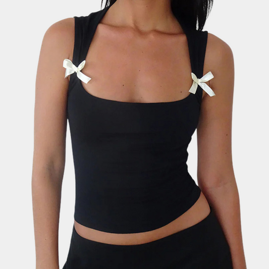 Top Féminin Élégant et Doux en Polyester - Foivo