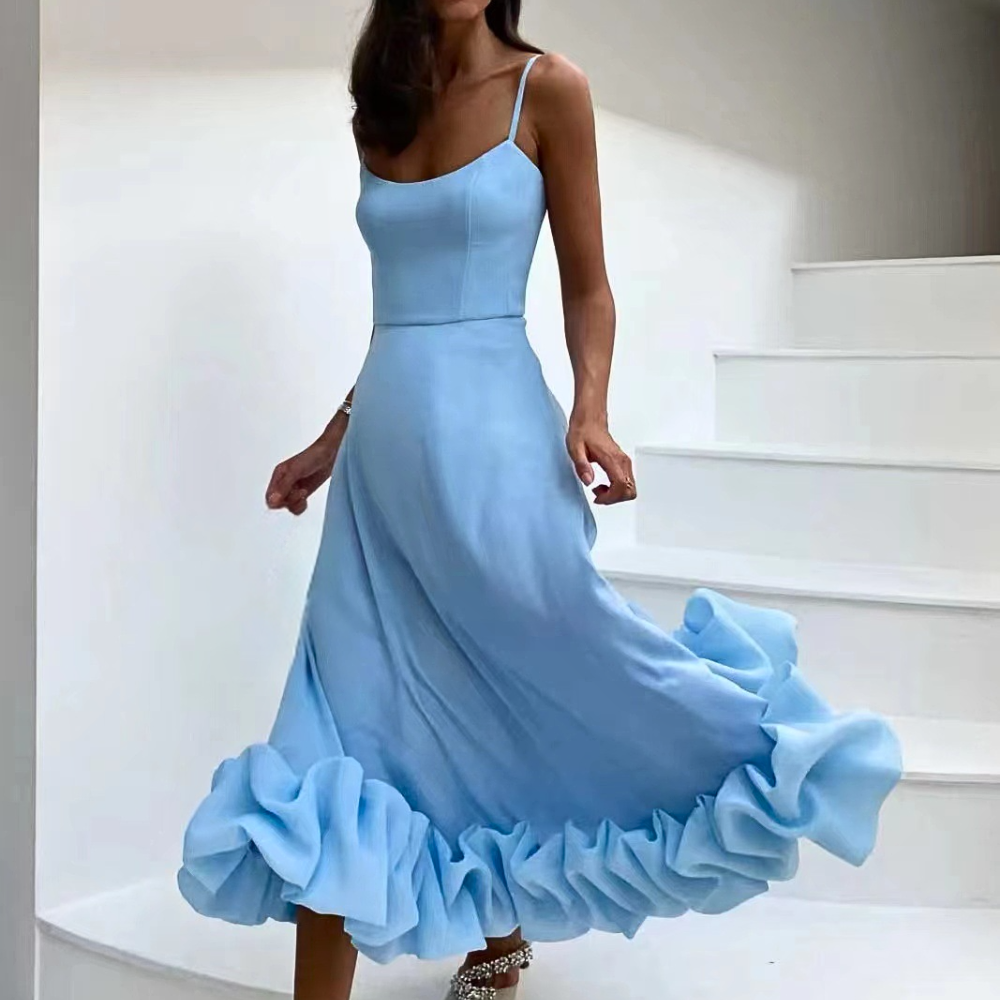 Robe Été Légère pour Femmes en Chiffon Doux