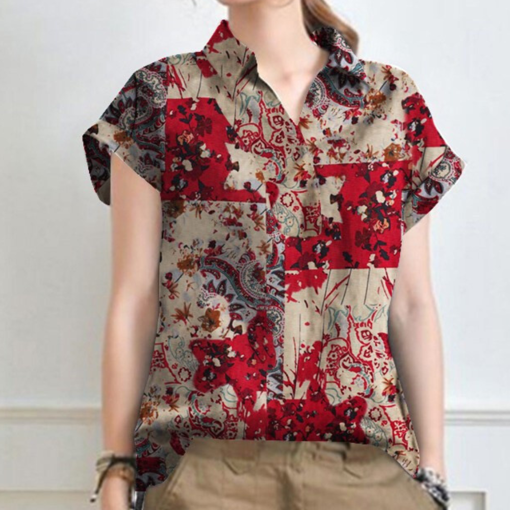 Chemise Estivale Légère à Fleurs pour Femmes