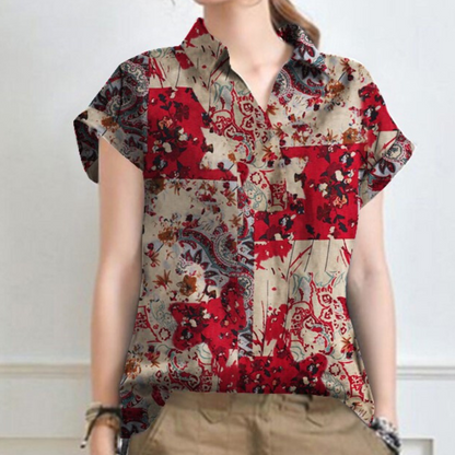 Chemise Estivale Légère à Fleurs pour Femmes